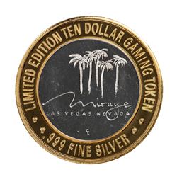 .999 Silver Mirage Las Vegas Nevada $10 Casino Limited Edition Gaming Token