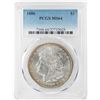 Image 1 : 1886 $1 Morgan Silver Dollar Coin PCGS MS64