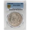 Image 1 : 1891-CC $1 Morgan Silver Dollar Coin PCGS MS63
