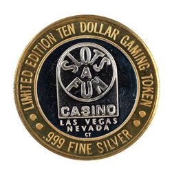 .999 Silver Slots A Fun Casino Las Vegas, NV $10 Limited Edition Casino Gaming Token