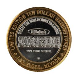 .999 Silver Horseshoe Las Vegas $10 Casino Limited Edition Gaming Token