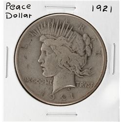 1921 $1 Peace Silver Dollar Coin