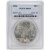 Image 1 : 1934 $1 Peace Silver Dollar Coin PCGS MS65