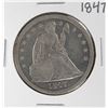 Image 1 : 1847 $1 Seated Liberty Silver Dollar Coin