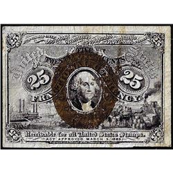 March 3, 1863 Twenty-Five Cents Second Issue Fractional Currency Note Rare Fr.1290