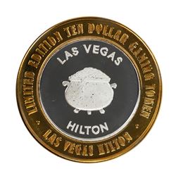 .999 Silver Hilton Las Vegas, Nevada $10 Casino Limited Edition Gaming Token