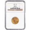 Image 1 : 1899 $5 Liberty Head Half Eagle Gold Coin NGC MS62