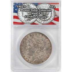 1902-O $1 Morgan Silver Dollar Coin ANACS Certified Genuine
