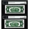 Image 2 : Lot of (2) Consecutive 1928D $2 Legal Tender Notes Fr.1505 PMG Gem Uncirculated 65EPQ
