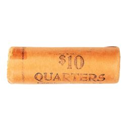 Original Bank Roll of (40) Brilliant Uncirculated 1964 Washington Quarter Coins