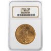 Image 1 : 1913 $20 St. Gaudens Double Eagle Gold Coin NGC MS62