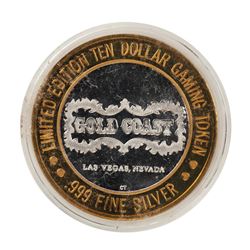 .999 Fine Silver Gold Coast Las Vegas, Nevada $10 Casino Limited Edition Gaming Token