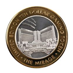 .999 Fine Silver Mirage Las Vegas, Nevada $10 Limited Edition Gaming Token