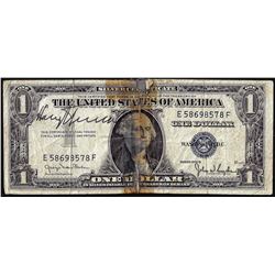 1935D $1 Silver Certificate Note with Harry Truman Signature