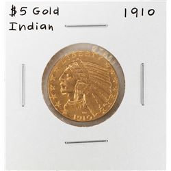 1910 $5 Liberty Head Half Eagle Gold Coin