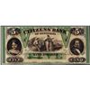 Image 1 : 1800's $5 Citizens Bank Louisiana New Orleans, LA Obsolete Banknote