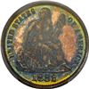 Image 4 : 1882 Proof Seated Liberty Dime Coin Arrows PCGS PR66 CAC Amazing Toning