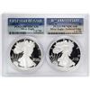 Image 1 : 1986-S & 2016-W $1 Proof American Silver Eagle Coin Set PCGS PR70DCAM