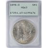 Image 1 : 1898-O $1 Morgan Silver Dollar Coin PCGS MS63 Old Green Rattler