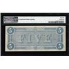 Image 2 : 1864 $5 Confederate States of America Note T-69 PMG Gem Uncirculated 65EPQ