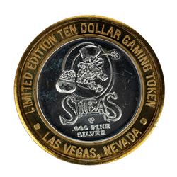 .999 Silver Osheas Casino Las Vegas, Nevada $10 Casino Limited Edition Gaming Token