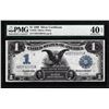Image 1 : 1899 $1 Black Eagle Silver Certificate Note Fr.235 PMG Extremely Fine 40EPQ