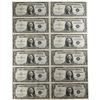 Image 1 : Uncut Sheet of (12) 1935D $1 Silver Certificate Notes Fr.1613