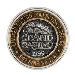 .999 Fine Silver Grand Casino $10 Limited Edition Gaming Token