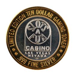 .999 Silver Slots A Fun Casino Las Vegas, NV $10 Limited Edition Casino Gaming Token