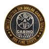 Image 1 : .999 Silver Slots A Fun Casino Las Vegas, NV $10 Limited Edition Casino Gaming Token