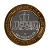 Image 1 : .999 Silver Maxim Hotel & Casino Las Vegas, NV $10 Limited Edition Gaming Token