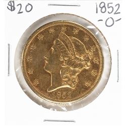 1852-O $20 Liberty Head Double Eagle Gold Coin