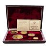 Image 2 : 1986 China Panda Gold (5) Coin Proof Set w/ Box & COA