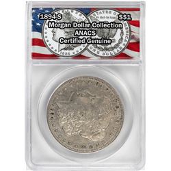 1894-S $1 Morgan Silver Dollar Coin ANACS Certified Genuine