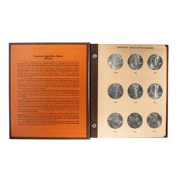 Set of 1986-2019 $1 American Silver Eagle Coins in Dansco Book
