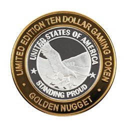 .999 Silver Golden Nugget Las Vegas $10 Limited Edition Casino Gaming Token