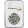 Image 1 : 1960 Franklin Half Dollar Coin NGC MS64