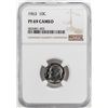 Image 1 : 1963 Proof Roosevelt Dime Coin NGC PF69 Cameo