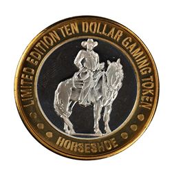 .999 Silver Horseshoe Las Vegas $10 Casino Limited Edition Gaming Token