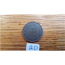 1894 Canada 1 cent piece