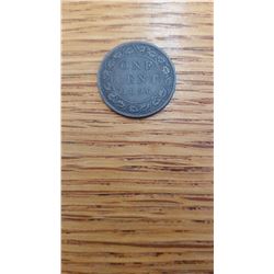 1896 Canada 1 cent piece