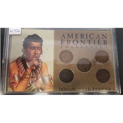 American frontier collection Indian Head Pennies
