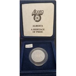 1908-1980 Medalion-In recognition-Alberta's Seventy Fifth Anniversary