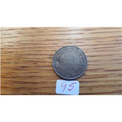 1915 Canada 1 cent piece Edwardvs VII