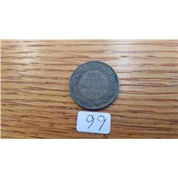 1919 Canada 1 cent piece Edwardvs VII