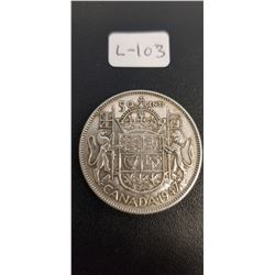 Canadian Half Dollar 1947 ML C7 PR