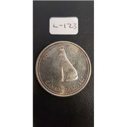 Canadian Half Dollar 1967 (1867-1967)