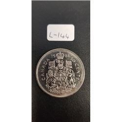 Canadian Half Dollar 1989