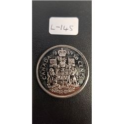 Canadian Half Dollar 1990