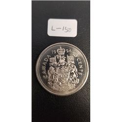 Canadian Half Dollar 1995